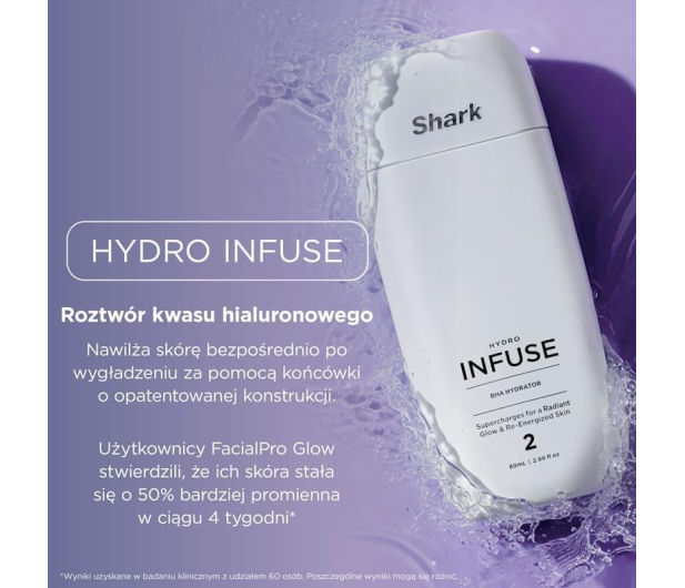 Shark Hydroaktywny system pielęgnacji twarzy FacialPro Glow FH320E - 1568664 - zdjęcie 6